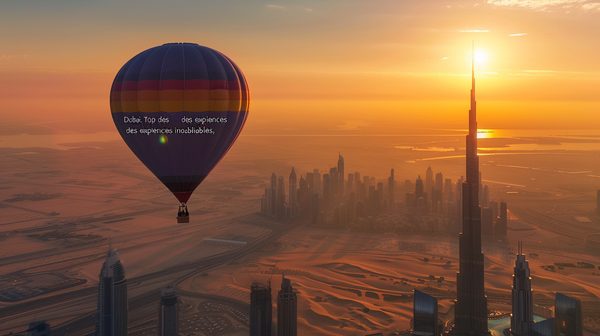 Activités dubai : top des expériences inoubliables